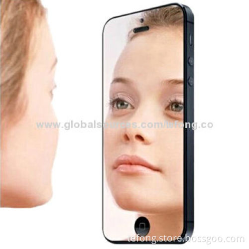 Mirror Mobile Phone Screen Protector, 5 Colors Tempered-glass, 0.33mm Thickness
